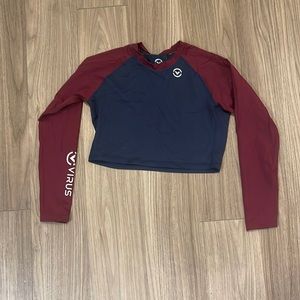 Virus crop top long sleeve workout too